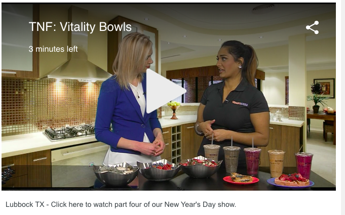 New Year’s Day Show: Vitality Bowls