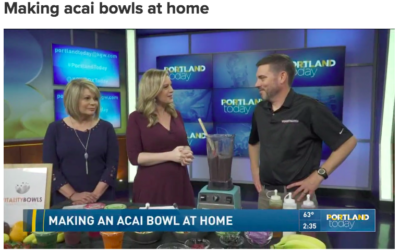 Making acai bowls at home