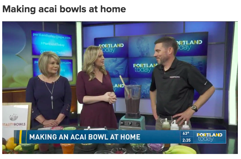 Making acai bowls at home