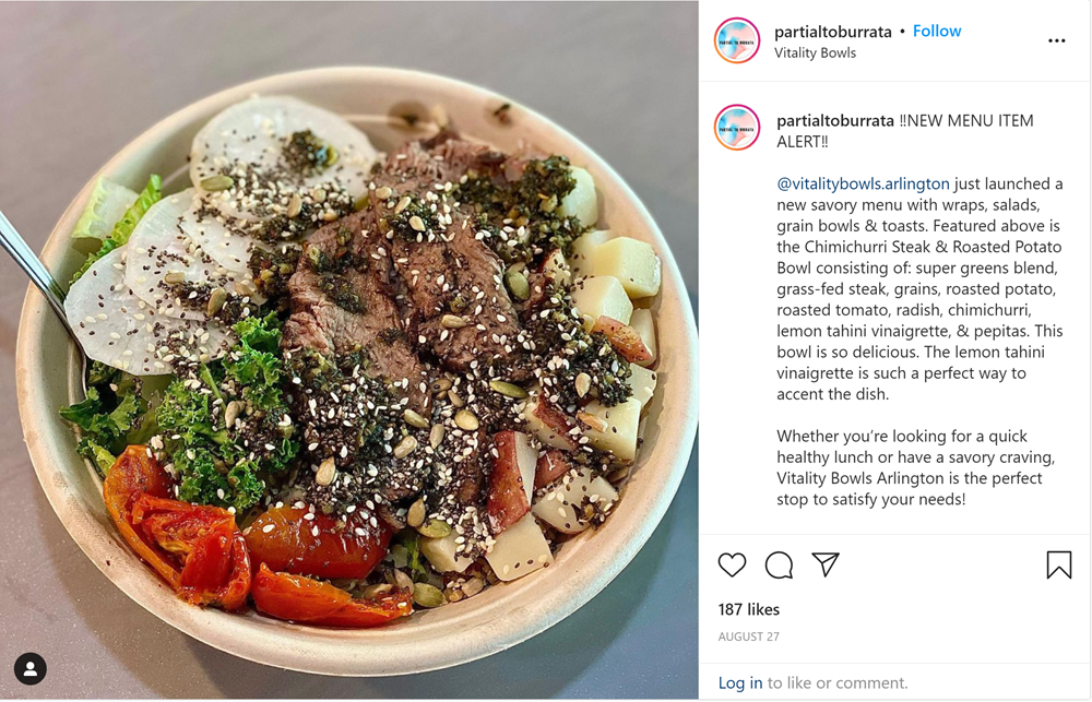 @partialtoburrata Posts About Vitality Bowls