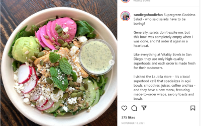 @sandiegofoodiefan Posts About Vitality Bowls