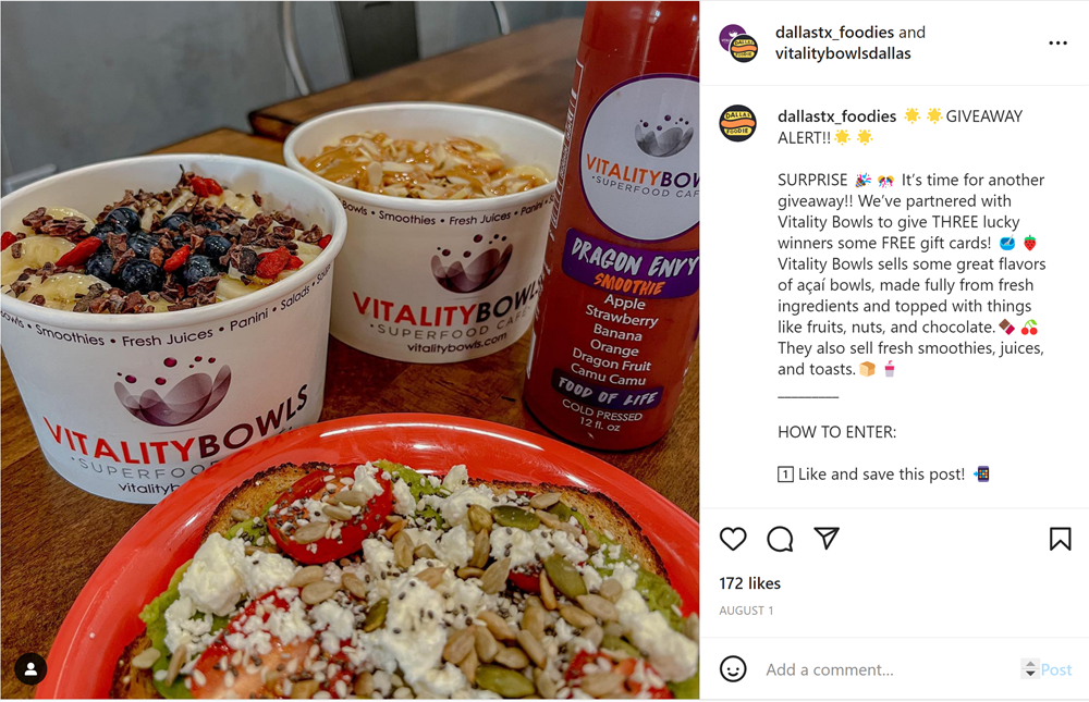 @dallastx_foodies Posts About Vitality Bowls