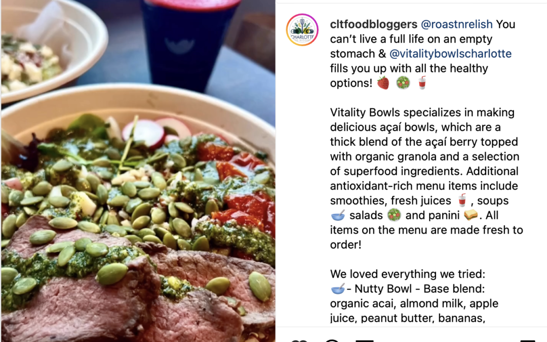 @cltfoodbloggers Posts about vitality bowls