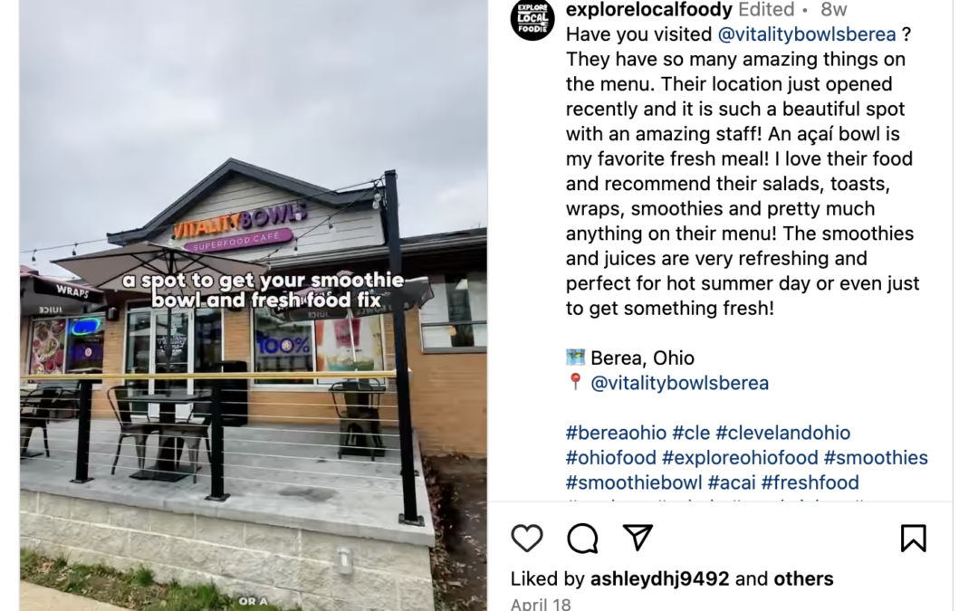 @explorelocalfoody Posts About Vitality Bowls